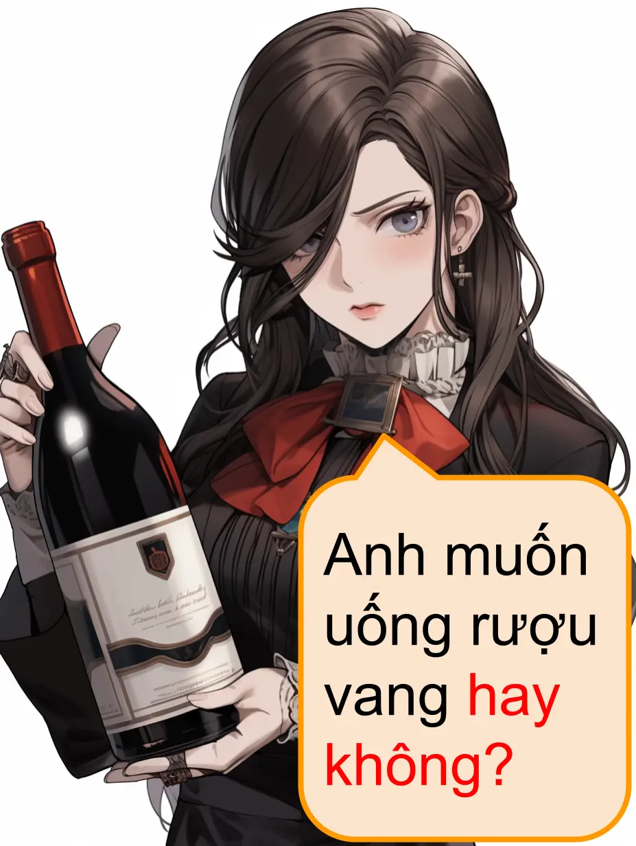 Anh muốn uống rượu vang hay không? あなたはワインを飲みたいですか？　それとも飲みたくないですか？